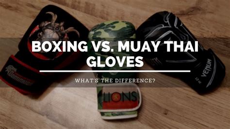 boxing gloves vs muay thai